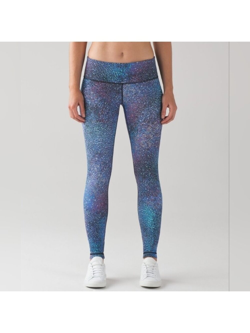 LULULEMON ATHLETICA Strive Multi Black Wunder Under Pant III Leggings size 8